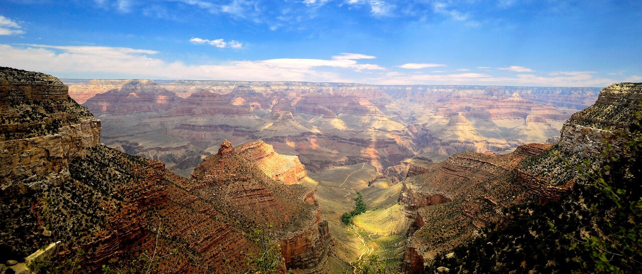 Panoramic view of the Grand Canyon
