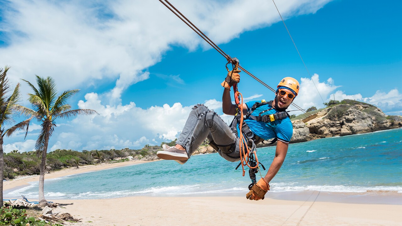 Over The Ocean Zipline and Beach With Lunch Disney Cruise Line