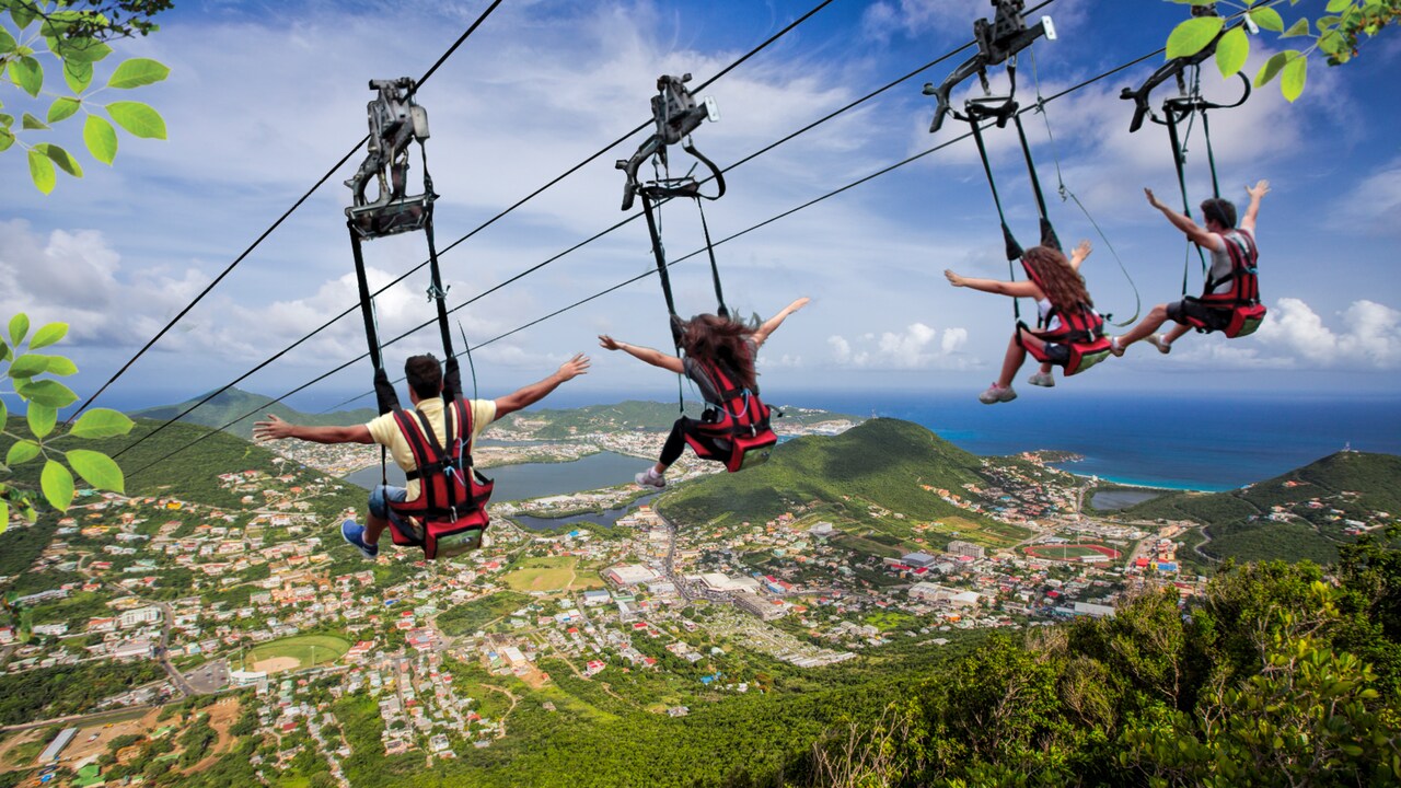 St. Maarten Soualiga Sky Explorer & Sentry Hill Zip Line Disney