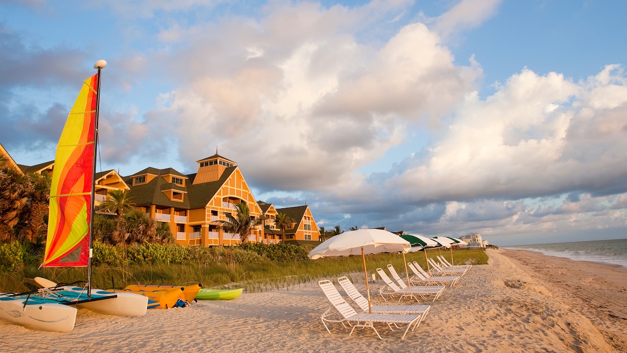 Disney Beach Resorts Relax on a tranquil beach and enjoy a wide variety of fun family activities.
