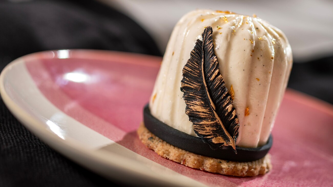 The Sparkling Spectacle Gâteau served at the Deco Delights Food Studio at Epcot Festival of the Arts  