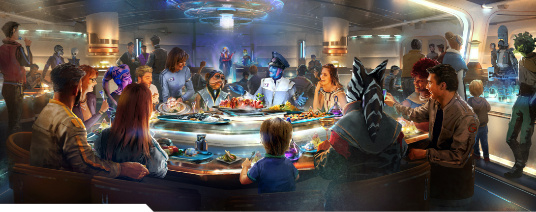 Star Wars Galactic Starcruise Captain's Table Dining Experience
