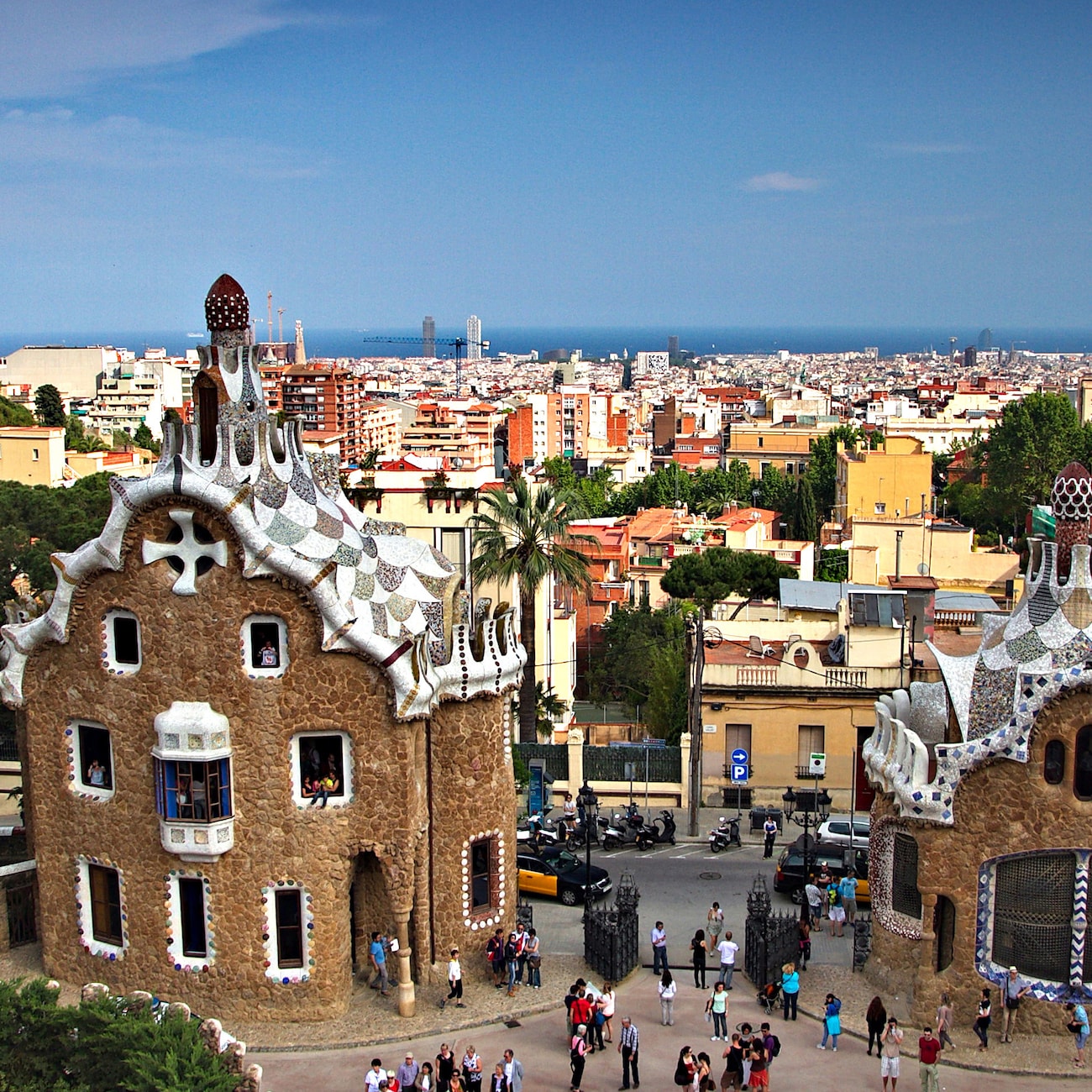 Gaudí's gingerbread-style houses in Park Güell