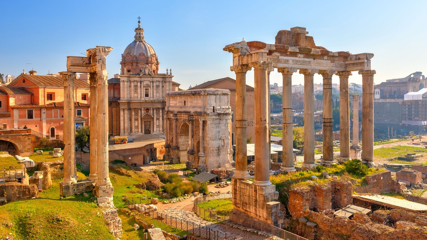 The ruins of the Roman Forum