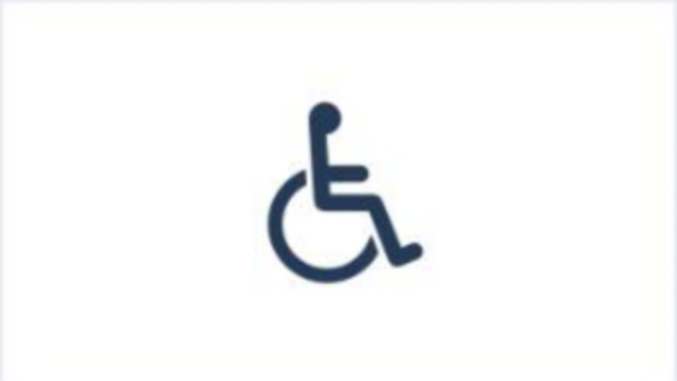 An icon of a person in a wheelchair