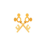 Ícono de dos llaves cruzadas, con cabezas en forma de Mickey que representan al servicio Concierge