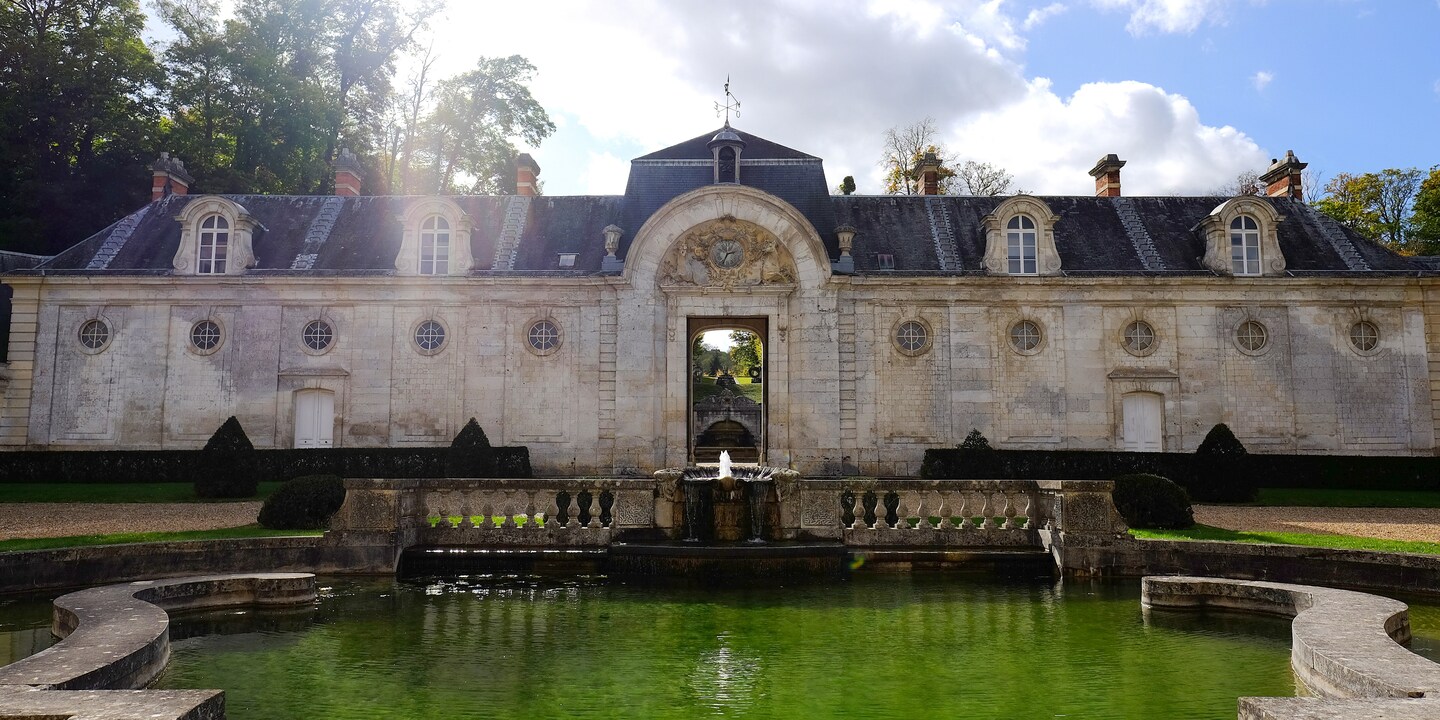 The ornate Chateau de  Bizy in Vernon, France