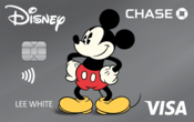 Chase Visa card featuring Vintage Mickey designs