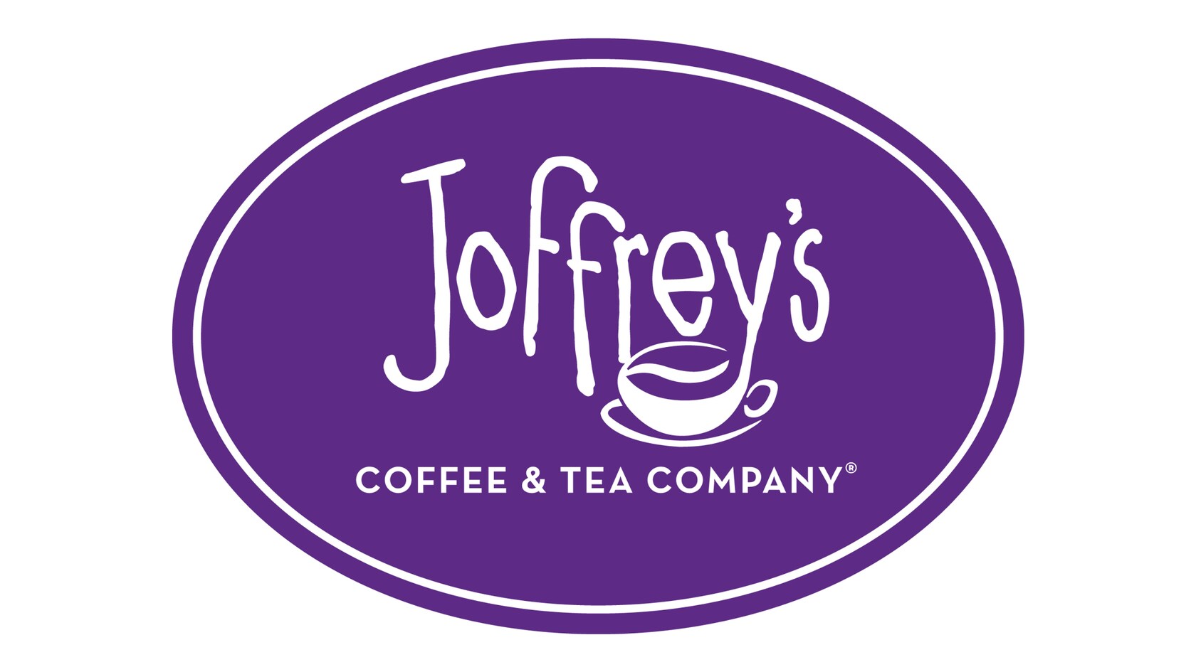 A logo with a coffee cup and text that reads ‘Joffrey’s Coffee & Tea