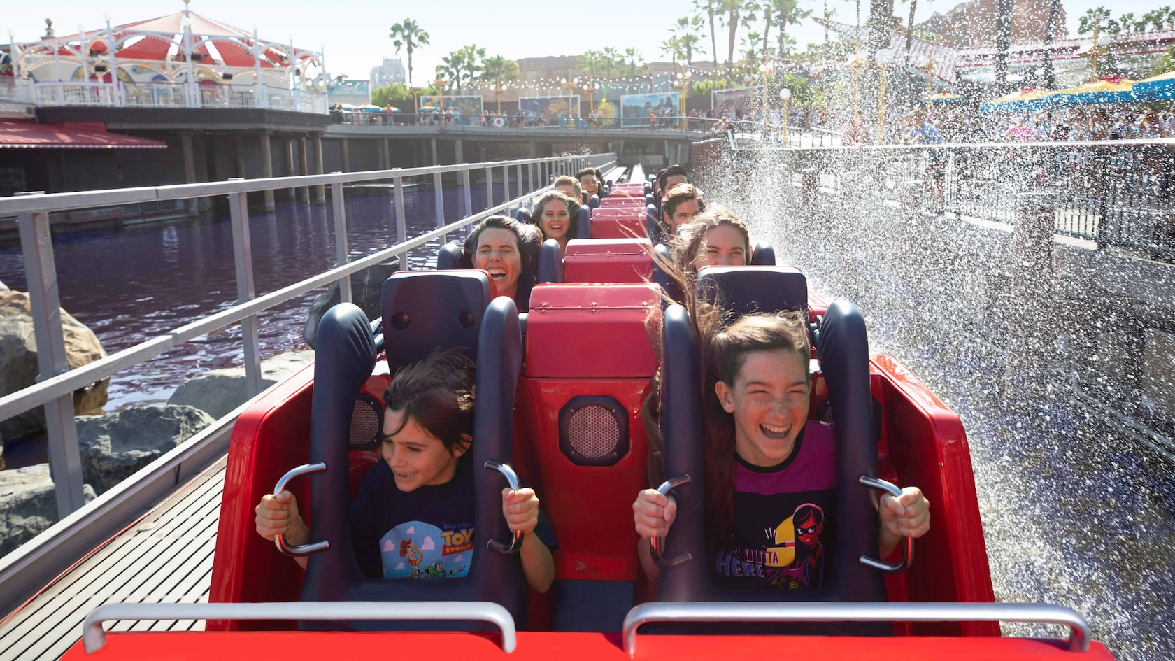 Happy Guests hang on as Incredicoaster ends its run with a splash