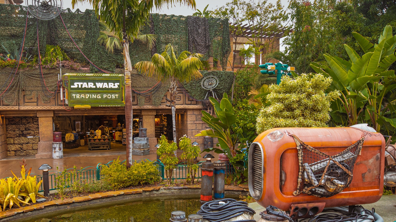 The store front of Star Wars Trading Post