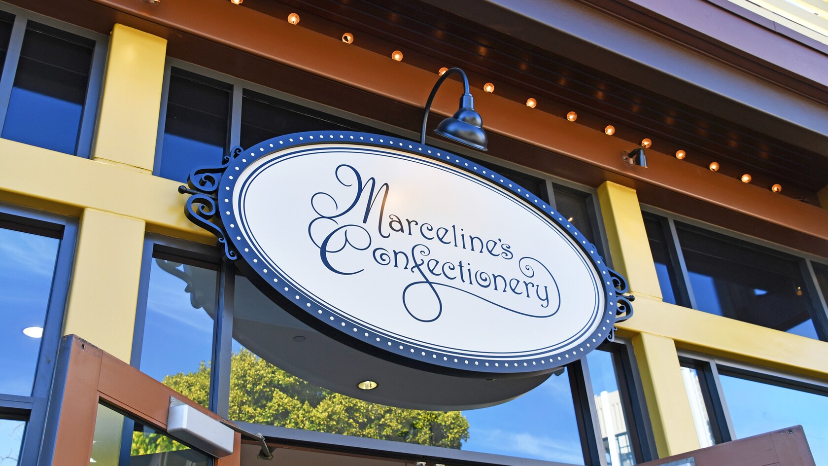 The storefront of Marcelines Confectionery