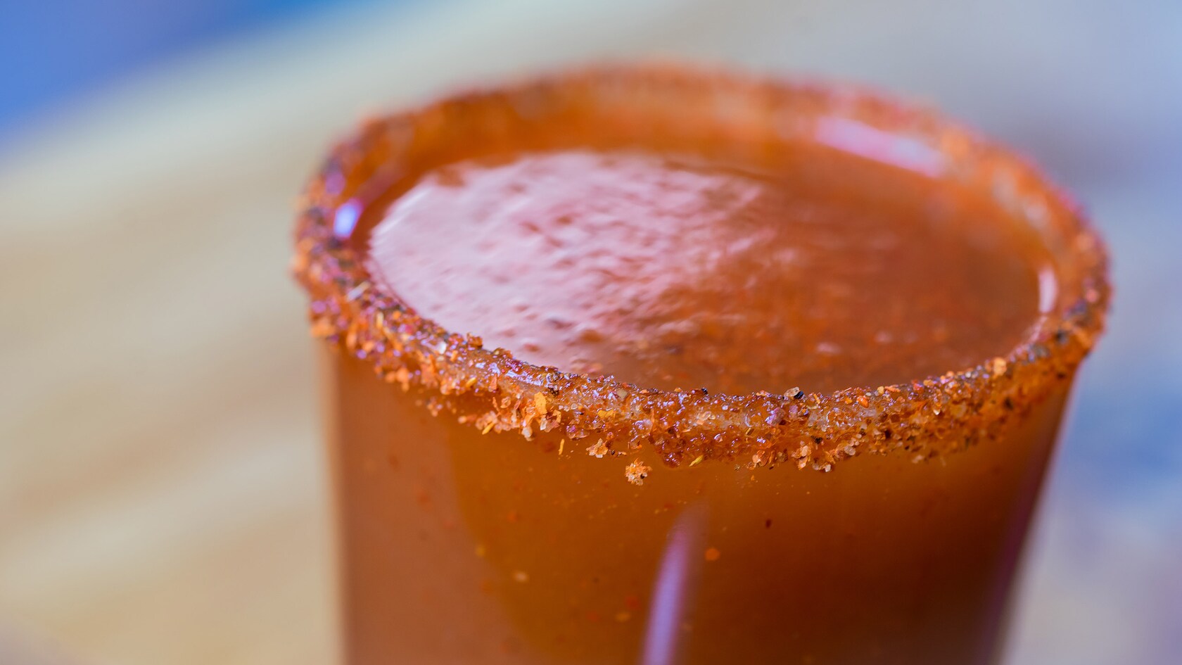 Specialty beverage with salted rim