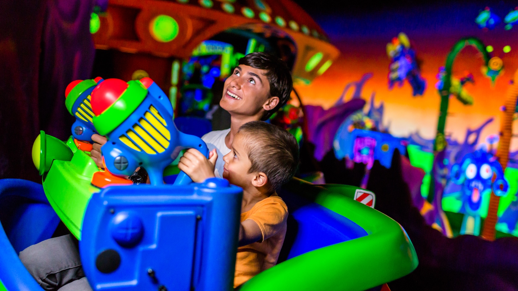 A teenager and his younger brother take their mission to help Buzz Lightyear seriously