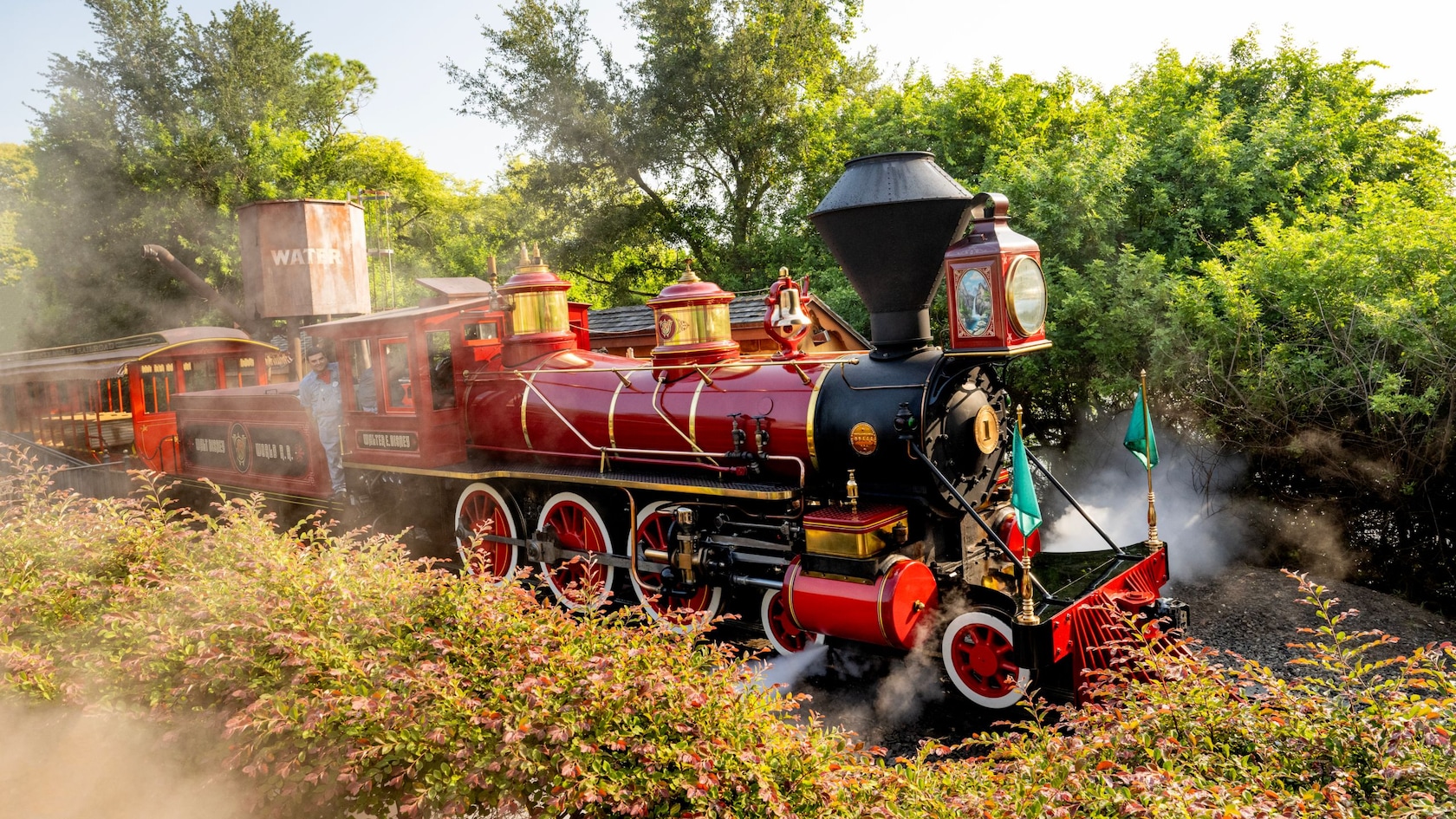 The Walt Disney World Railroad at the Fantasyland station