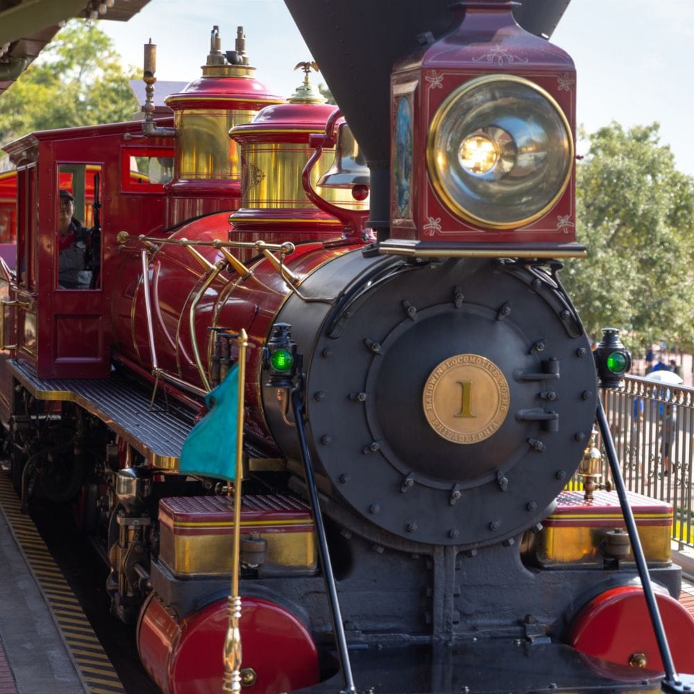 The Walt Disney World Railroad at the Main Street, USA station