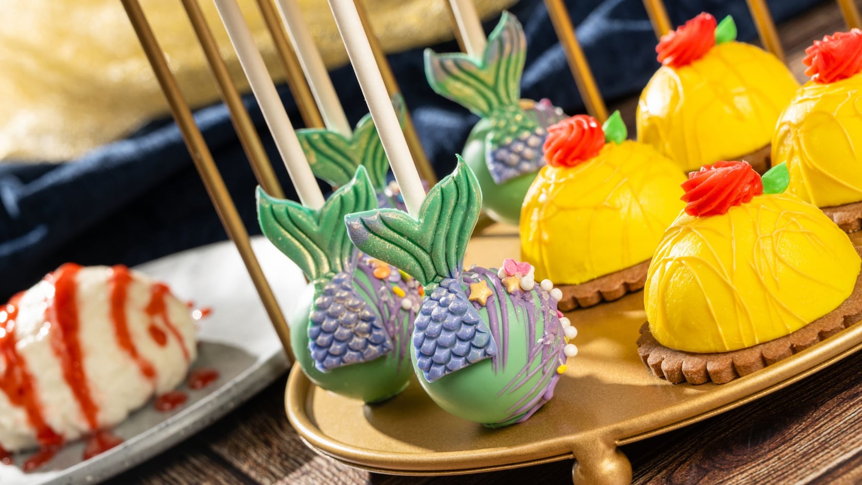 An assortment of Norwegian-inspired desserts from the Akershus Royal Banquet Hall at Epcot