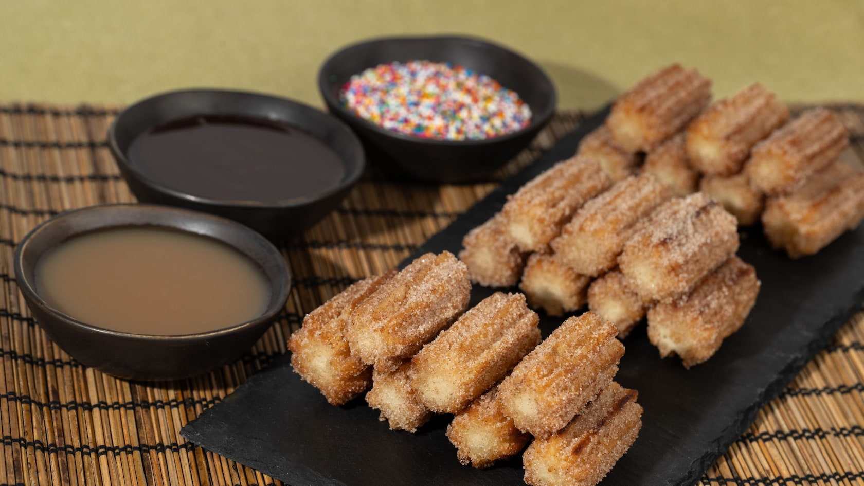 A serving of Family Churros from Eight Spoon Café in Disney's Animal Kingdom theme park