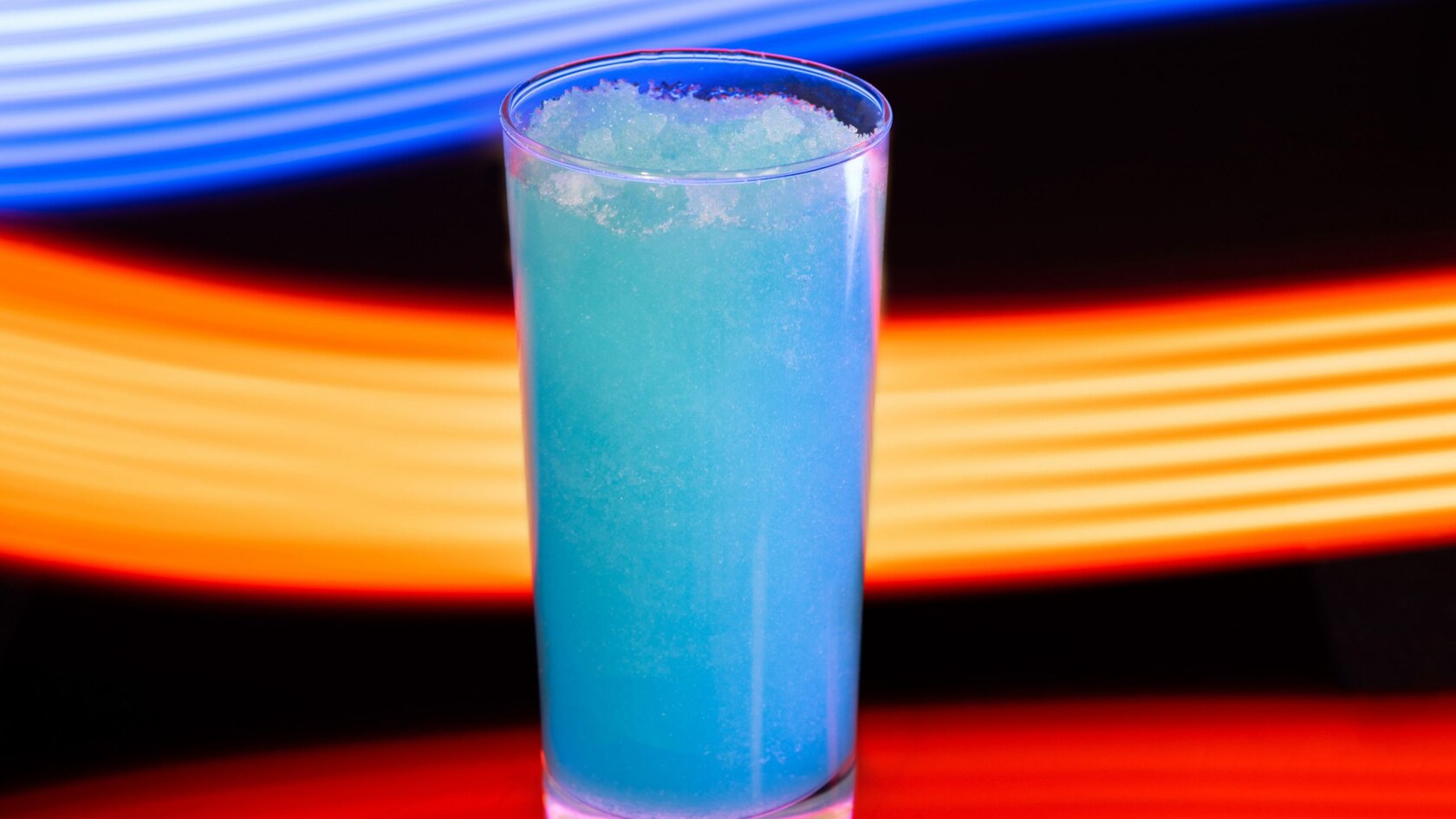 A Blue Coconut Slushy from Energy Bytes at Magic Kingdom park