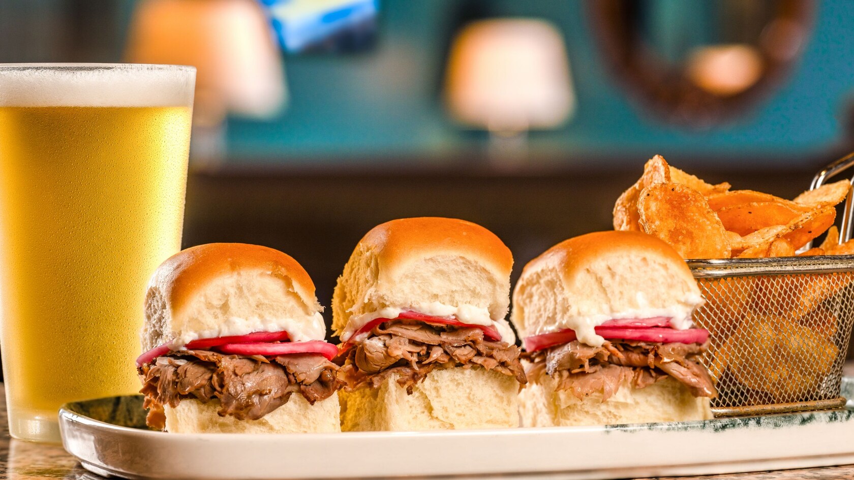 Shaved Beef Sliders from Martha’s Vineyard at Disney’s Beach Club Resort