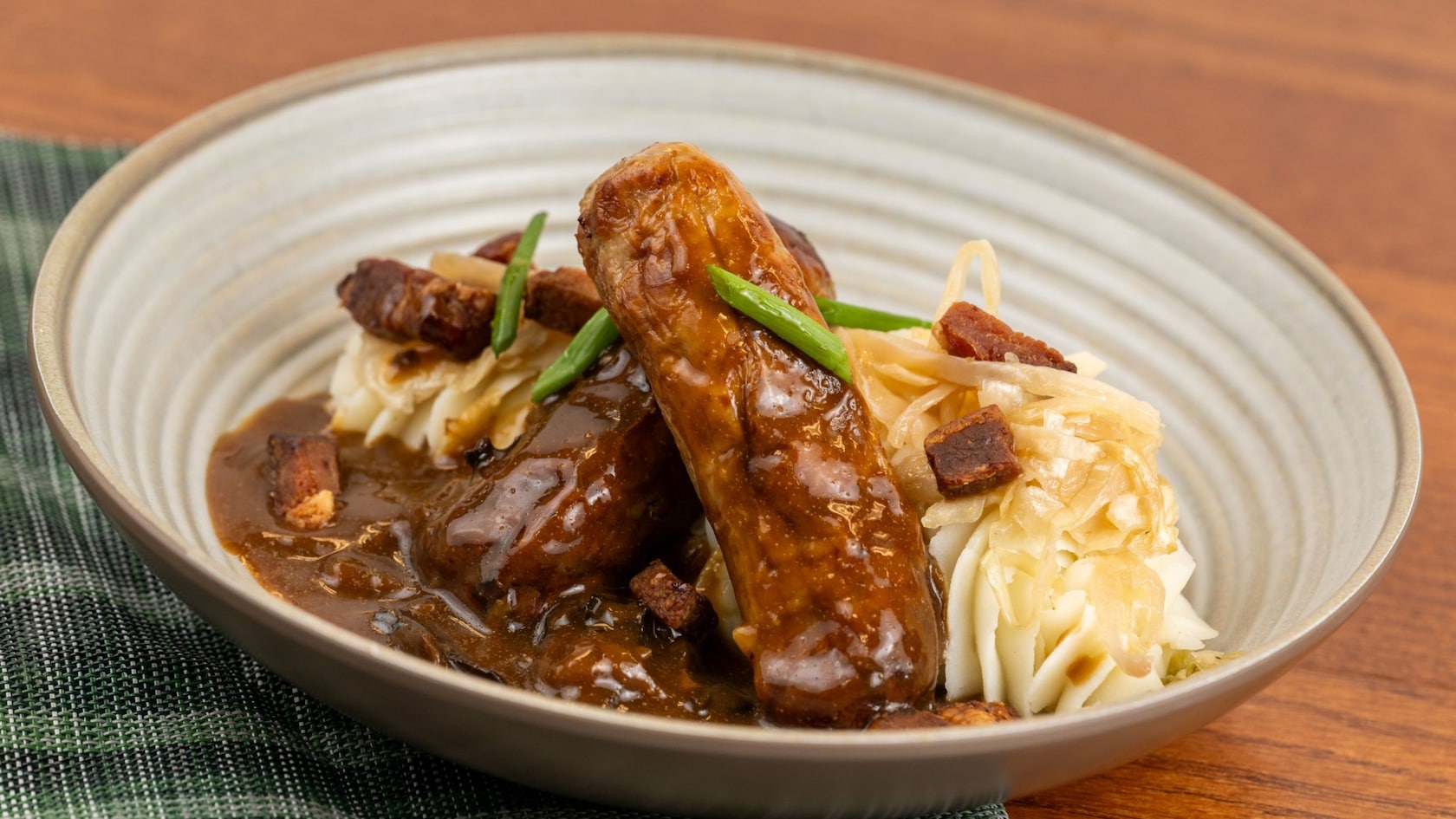 Bangers and Mash from Rose & Crown Dining Room at Epcot