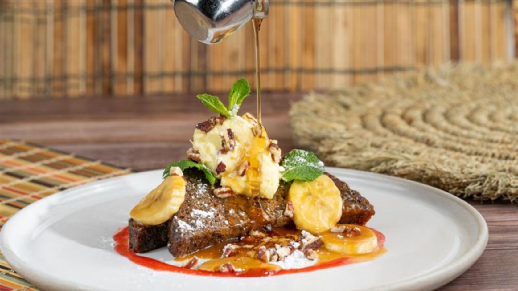 A Banana Bread French Toast from Kidani Village Breakfast at Sanaa in Disney's Animal Kingdom Villas