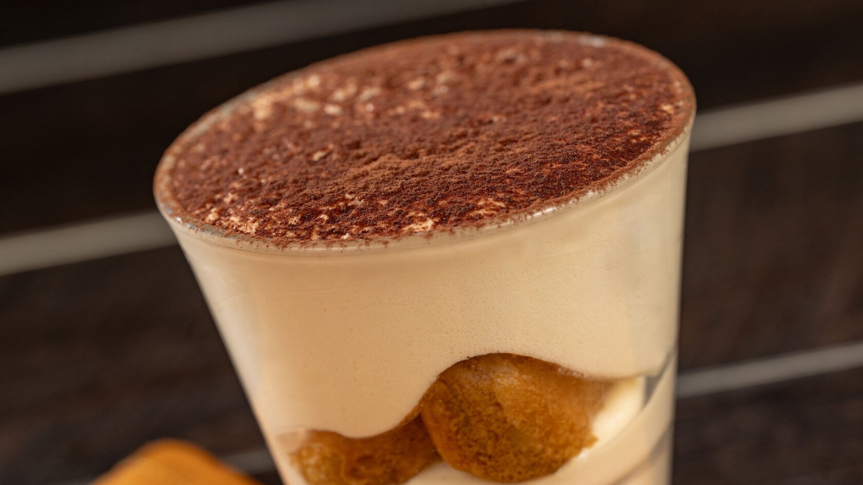 A serving of tiramisu from Trattoria al Forno in Disney’s Boardwalk