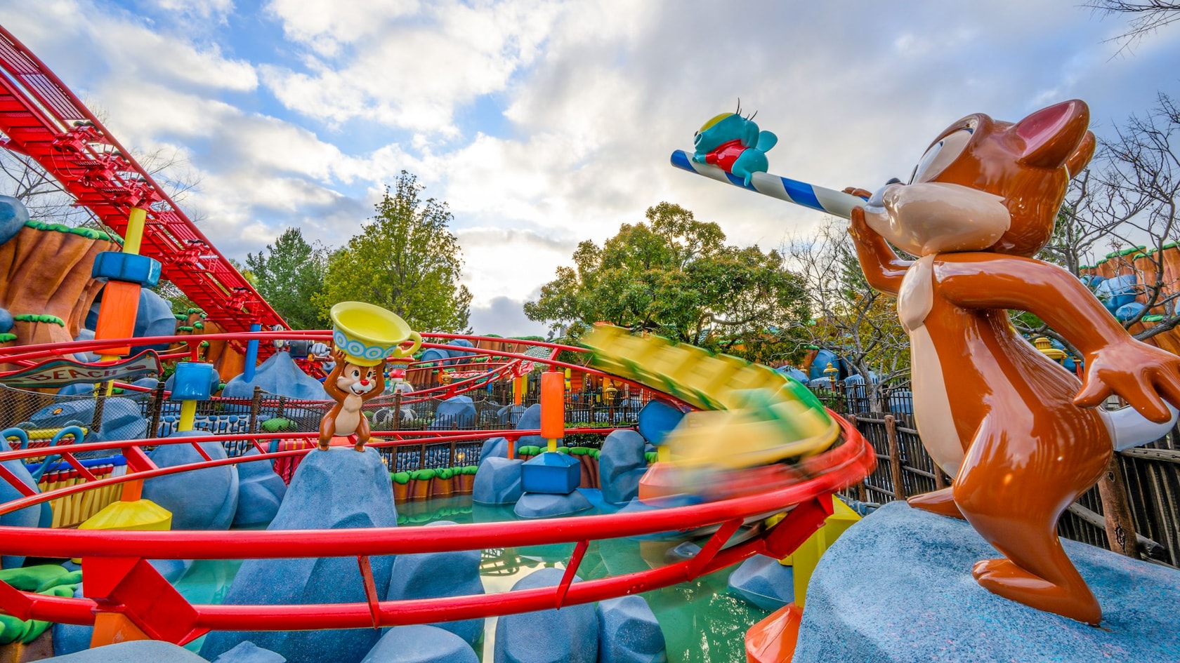 Chip and Dale’s Gadget Coaster in Mickey’s Toontown at Disneyland Park