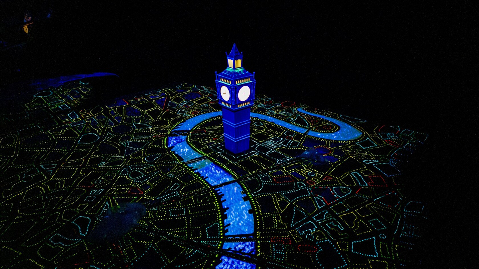 Big Ben towering above London at Peter Pan’s Flight