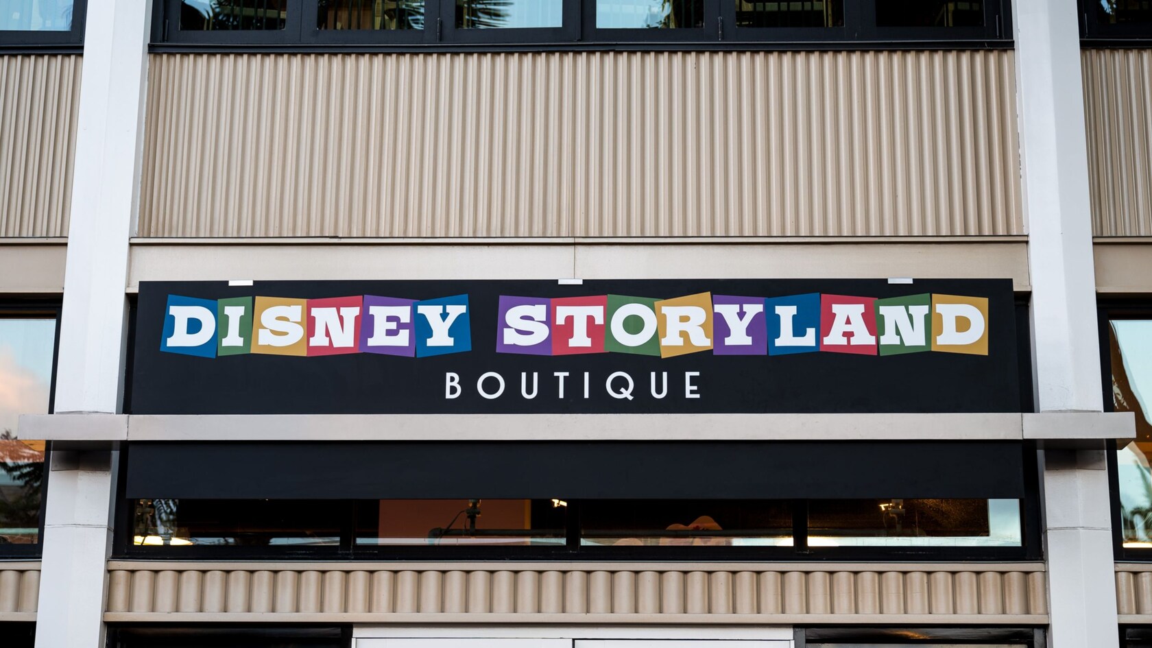 The façade of the Disney Storyland Boutique at the Downtown Disney District