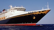 The Disney Magic ocean liner sailing the open seas
