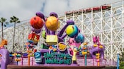 Emotional Whirlwind, a Pixar Pier attraction with themes from the Disney film, Inside Out.