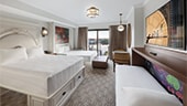 1 queen bed, 1 queen-size pull-down bed, 1 single pull-down bed