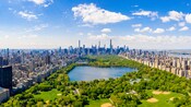 An aerial view of Central Park in New York City