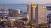 El gran Manchester Grand Hyatt San Diego está al lado de la costa del Pacífico