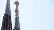 2 ornate spires on the La Sagrada Familia