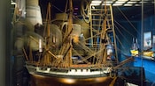 A model of a 3 masted galleon ship