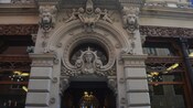 The art nouveau entrance of the Royal Casino in Murcia, Spain