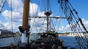 Sail away to fun and adventure on a replica 17th-century galleon ship.