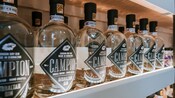 Bottles of Campion gin on a shelf