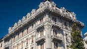 A historic building with balconies and ornamentation