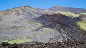 Un flujo de lava frío en las pendientes del monte Etna