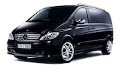The side of a late model Mercedes van