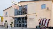 The entrance of the Vikingaliv Museum