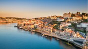 A view of Porto in Portugal, a medieval city along the water