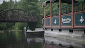 The Sassagoula Steamboat, a complimentary water taxi, on the Sassagoula River