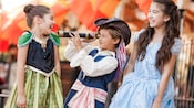 Kids wearing costumes at Mickeys Halloween Party