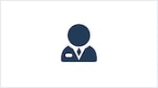 Icon depicts a formal dress code with coat and tie