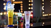 Cocktails, wine and soft drinks are served in glasses of different sizes and various shapes