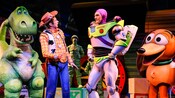 Sheriff Woody meets Buzz Lightyear, Space Ranger live on stage